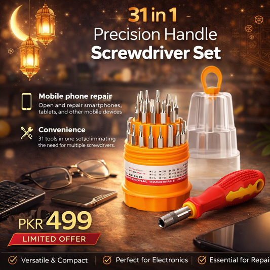 31 in 1 Precision Handle Screw driver Set Mobile Phone, watches, glasses Repair Kit