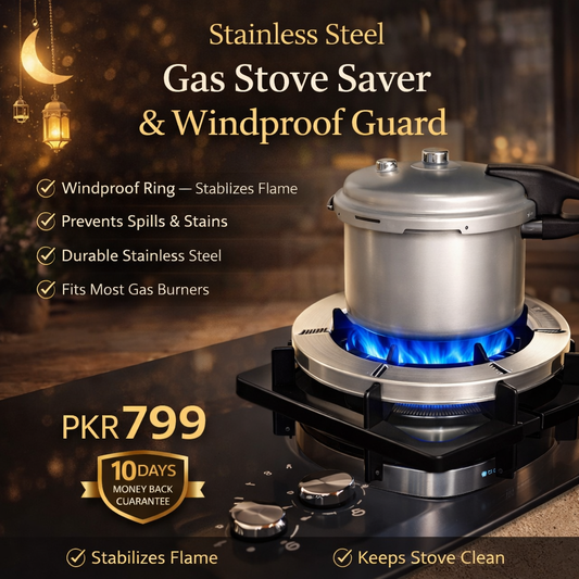 Stainless Steel Gas Stove Saver Windproof Cover Burner Stand