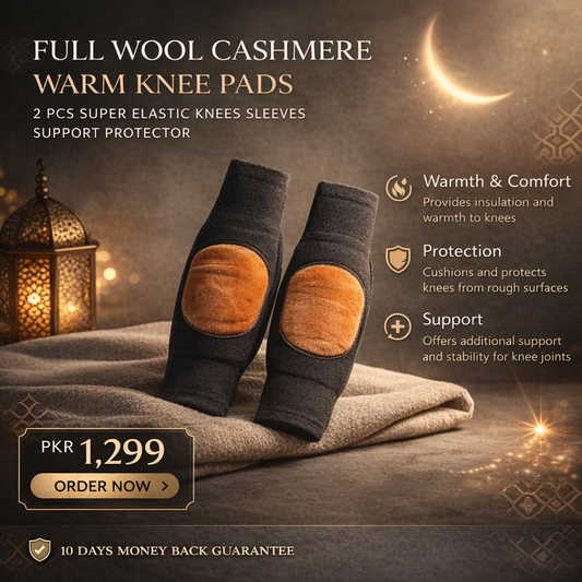 Full Wool Cashmere Warm Knee Pads 2 Pcs Super Elastic Knees Sleeves Support Protector