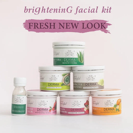 Derma Extra Shine Brightening Facial Kit | Complete Glow Treatment